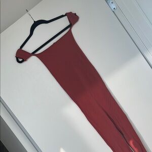 Poster Girl Deep Red Off-Shoulder Jumpsuit